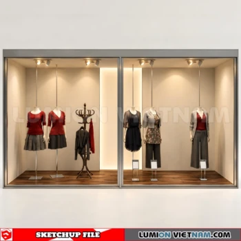 260821 Fashion Store Window Display 48 Sketchup Model