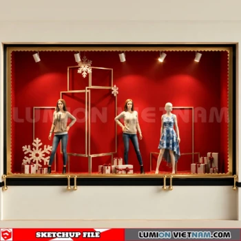 260821 Fashion Store Window Display 49 Sketchup Model