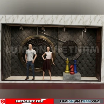 260821 Fashion Store Window Display 51 Sketchup Model