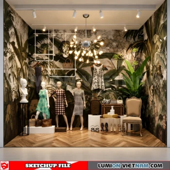 260821 Fashion Store Window Display 52 Sketchup Model