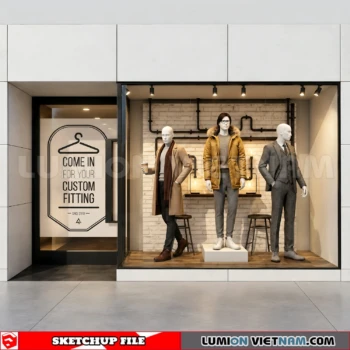 260821 Fashion Store Window Display 53 Sketchup Model