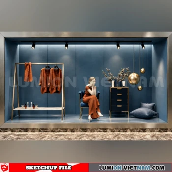 260821 Fashion Store Window Display 54 Sketchup Model