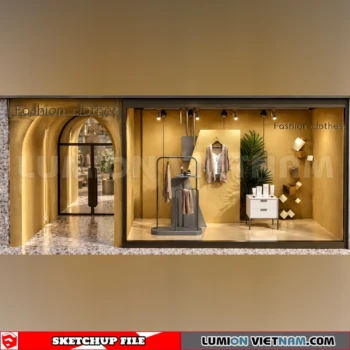 260821 Fashion Store Window Display 58 Sketchup Model