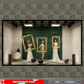 260821 Fashion Store Window Display 59 Sketchup Model