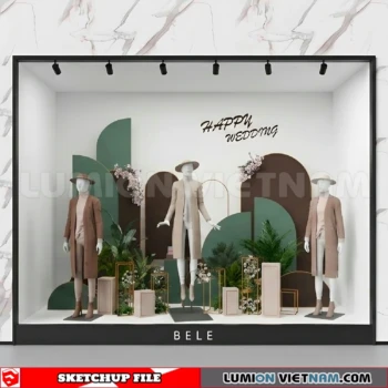 260821 Fashion Store Window Display 61 Sketchup Model