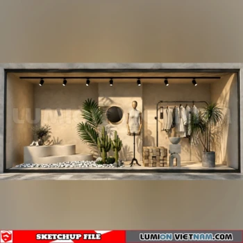 260821 Fashion Store Window Display 65 Sketchup Model