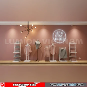 260821 Fashion Store Window Display 66 Sketchup Model