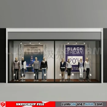 260821 Fashion Store Window Display 67 Sketchup Model