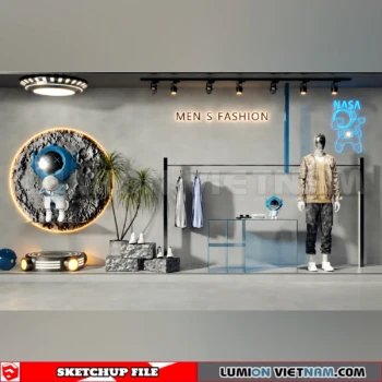 260821 Fashion Store Window Display 7 Sketchup Model