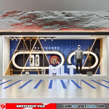 260821 Fashion Store Window Display 9 Sketchup Model