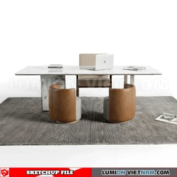 260902 Desk and chair 1 Sketchup Model