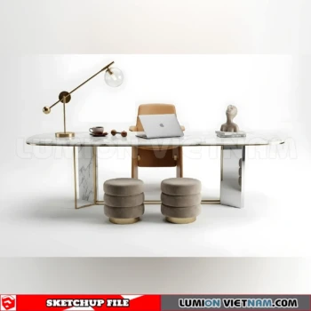 260902 Desk and chair 16 Sketchup Model