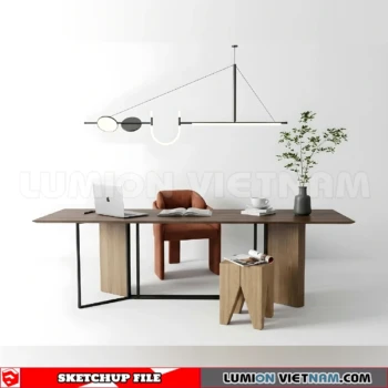 260902 Desk and chair 18 Sketchup Model