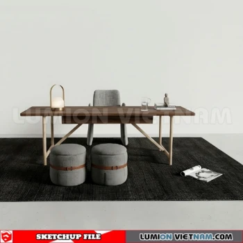 260902 Desk and chair 24 Sketchup Model