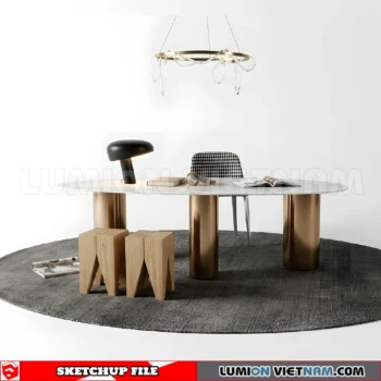 260902 Desk and chair 26 Sketchup Model