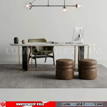 260902 Desk and chair 27 Sketchup Model