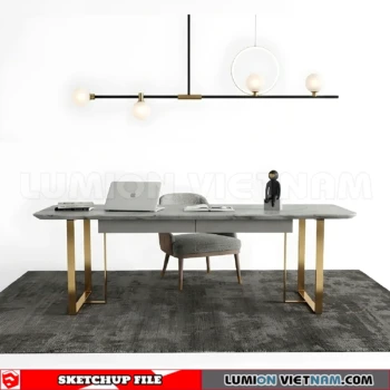 260902 Desk and chair 28 Sketchup Model