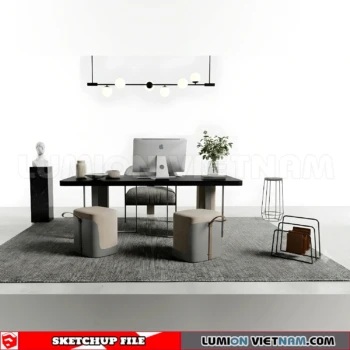 260902 Desk and chair 32 Sketchup Model