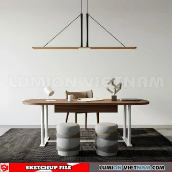 260902 Desk and chair 33 Sketchup Model