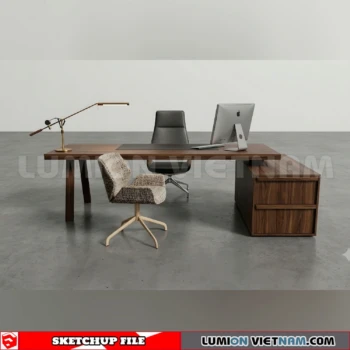 260902 Desk and chair 38 Sketchup Model