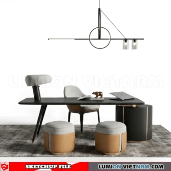 260902 Desk and chair 46 Sketchup Model