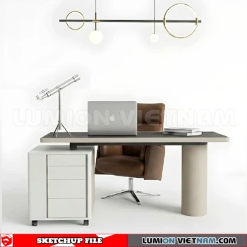 260902 Desk and chair 5 Sketchup Model