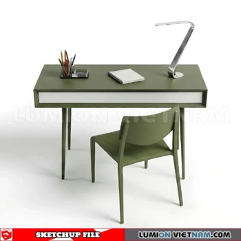 260902 Desk and chair 54 Sketchup Model