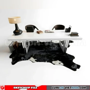 260902 Desk and chair 59 Sketchup Model