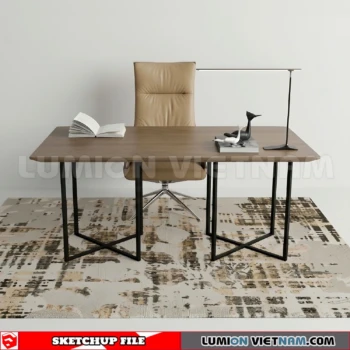 260902 Desk and chair 66 Sketchup Model