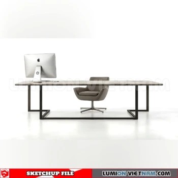 260902 Desk and chair 9 Sketchup Model