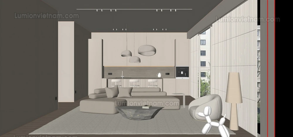 260916 Wabi sabi style Bedroom 10 Sketchup Model
