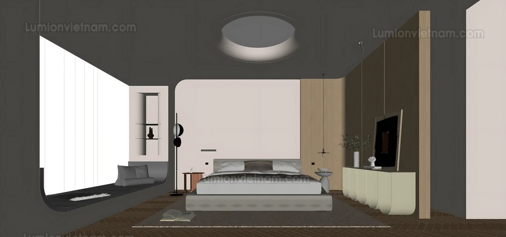 260916 Wabi sabi style Bedroom 11 Sketchup Model