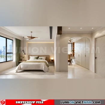 260916 Wabi sabi style Bedroom 48 Sketchup Model