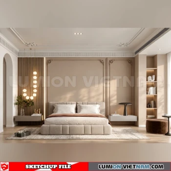 260916 Wabi sabi style Bedroom 52 Sketchup Model