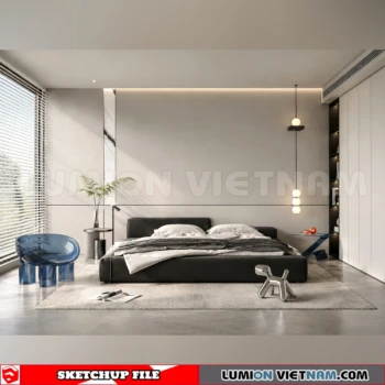 260916 Wabi sabi style Bedroom 66 Sketchup Model