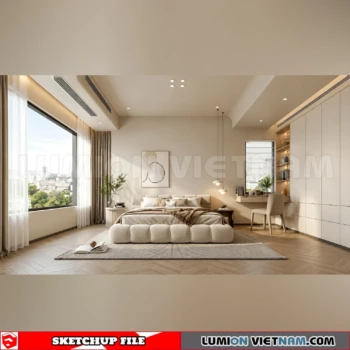 260916 Wabi sabi style Bedroom 68 Sketchup Model