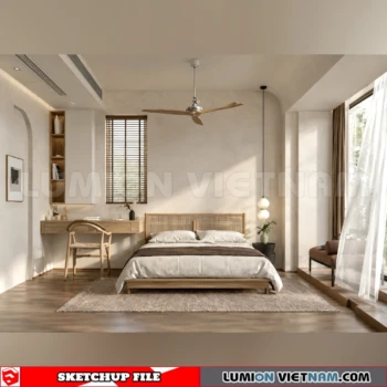 260916 Wabi sabi style Bedroom 69 Sketchup Model
