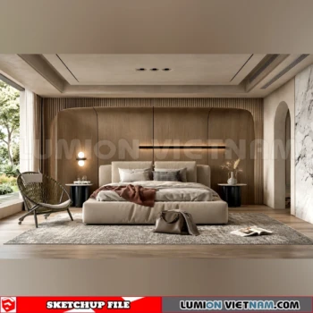 260916 Wabi sabi style Bedroom 78 Sketchup Model
