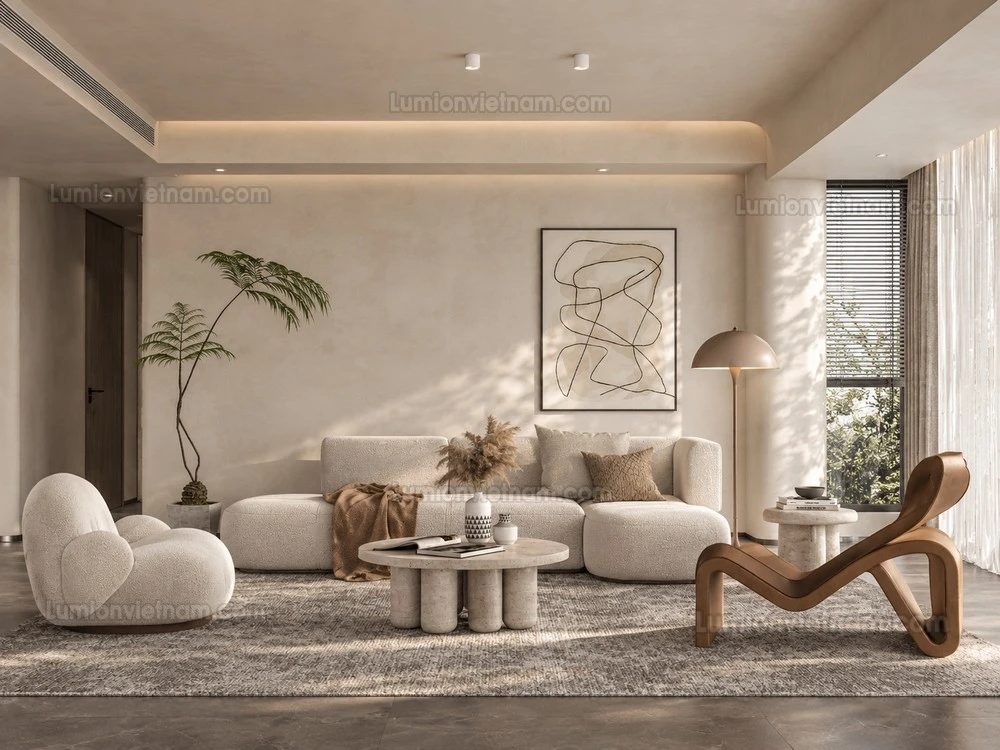 260917 Wabi sabi style Living room 100 Sketchup Model