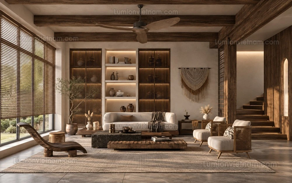 260917 Wabi sabi style Living room 16 Sketchup Model