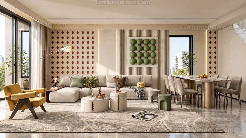 260917 Wabi sabi style Living room 43 Sketchup Model