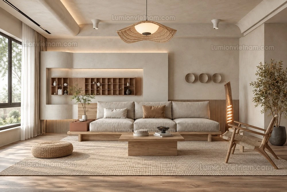 260917 Wabi sabi style Living room 6 Sketchup Model