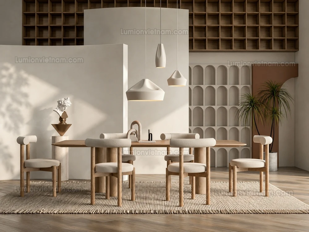 260918 Wabi sabi style Dining room 15 Sketchup Model