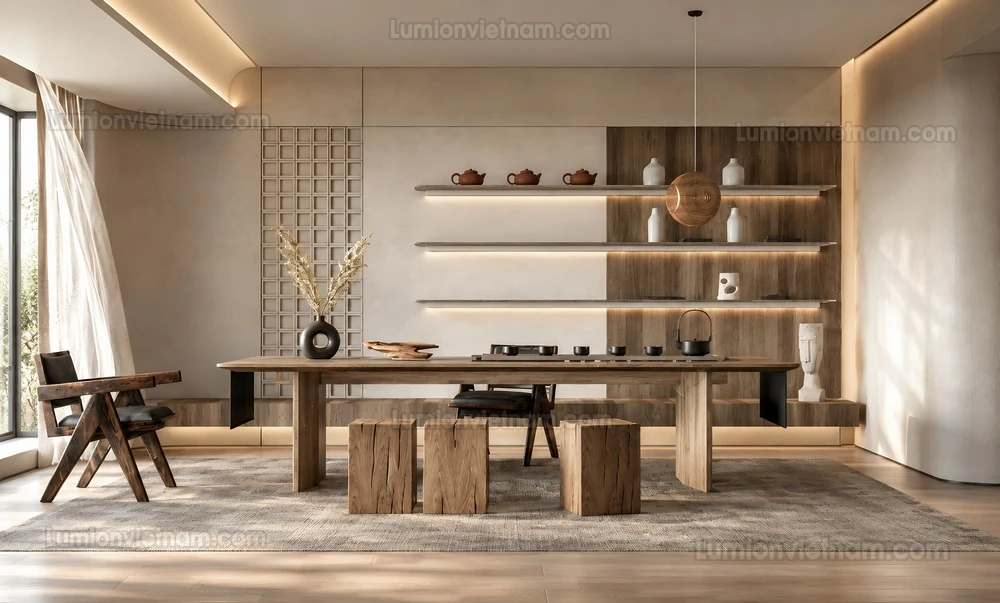 260918 Wabi sabi style Dining room 20 Sketchup Model