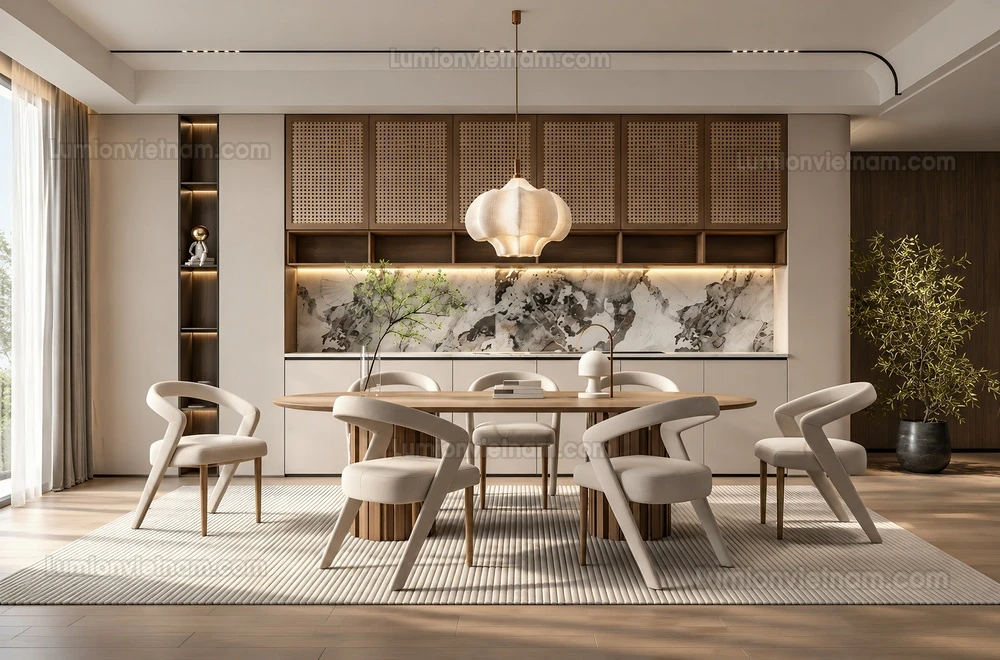260918 Wabi sabi style Dining room 6 Sketchup Model