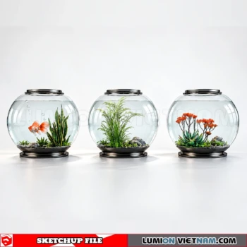 260929 Aquarium and Fish Tank 10 Sketchup Model