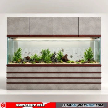 260929 Aquarium and Fish Tank 21 Sketchup Model