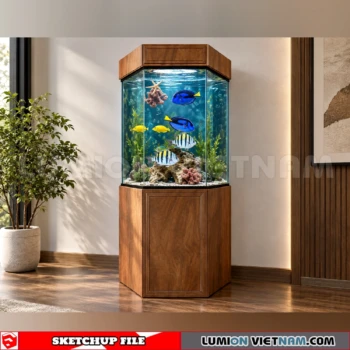 260929 Aquarium and Fish Tank 24 Sketchup Model