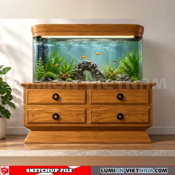 260929 Aquarium and Fish Tank 25 Sketchup Model