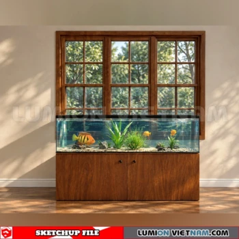 260929 Aquarium and Fish Tank 27 Sketchup Model